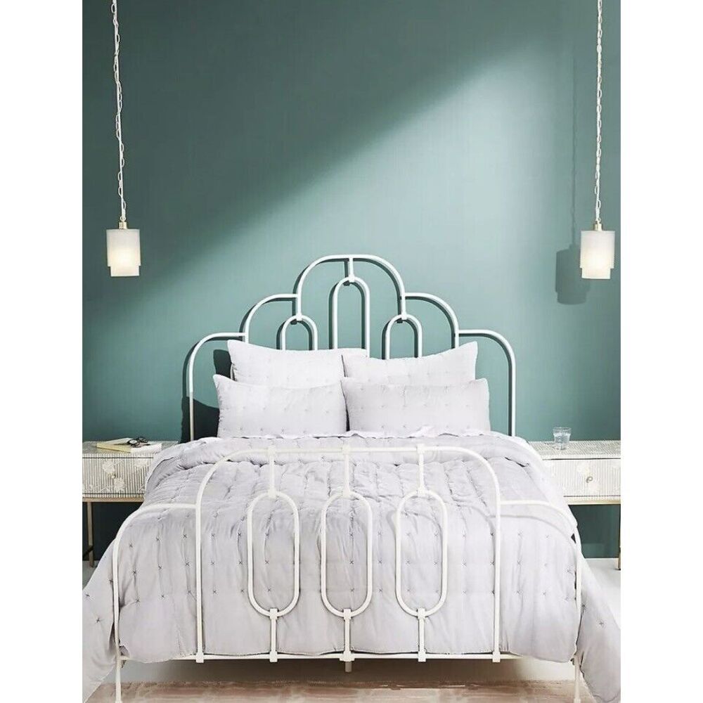 Anthropologie Velvet Emery Quilt Embriodered California King Size